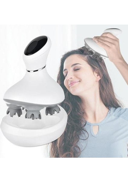 Xınh Elektrikli Kafa Masaj Cihazı 3D Stereo Kafa Derisi Stres Rahatla Kafa Masajı Saç Dökülmesi Vücut Derin Doku Yoğurma Sağlık Bakımı (Yurt Dışından)