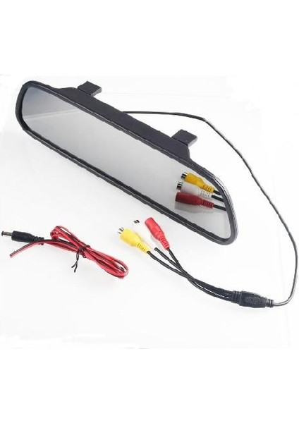 4.3 Inç Ekranlı Dikiz Ayna + Kablosuz Geri Vites Kamera 3'ü Bir Arada (8 LED Kamera + Transmitter) fırsatları