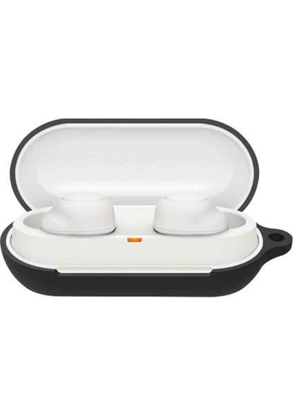 Sony WF-C500 Siyah Için Bluetooth Kulaklık Silikon Kılıf (Yurt Dışından)