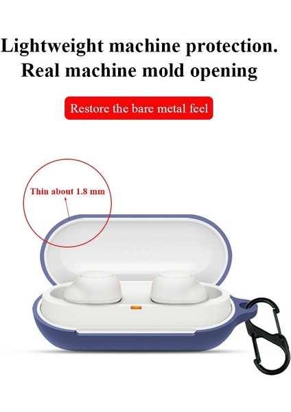 Sony WF-C500 Siyah Için Bluetooth Kulaklık Silikon Kılıf (Yurt Dışından) modelleri