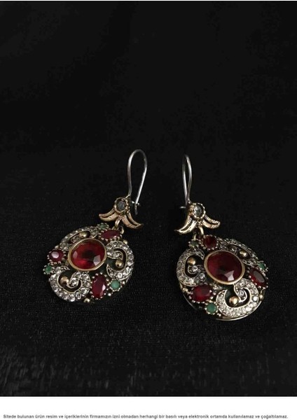 Gümüş Pembe Kuars Taşlı Otantik Set Takı