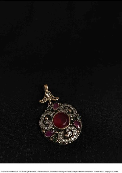 Gümüş Pembe Kuars Taşlı Otantik Set Takı