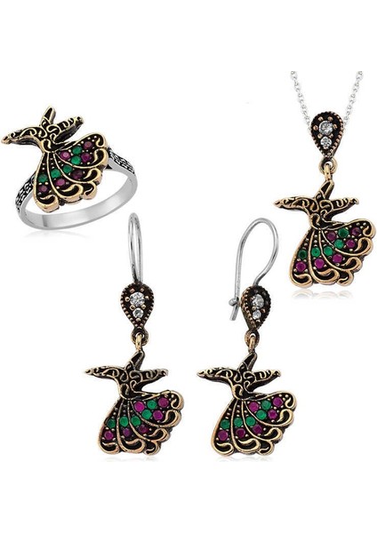 Gümüş Semazen Bayan Set