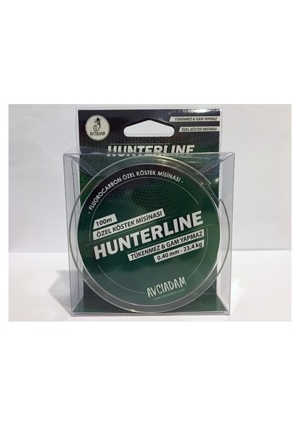Hunterlıne 0,40MM - 23.4kg 100M Fluorocarbon Köstek Misinası