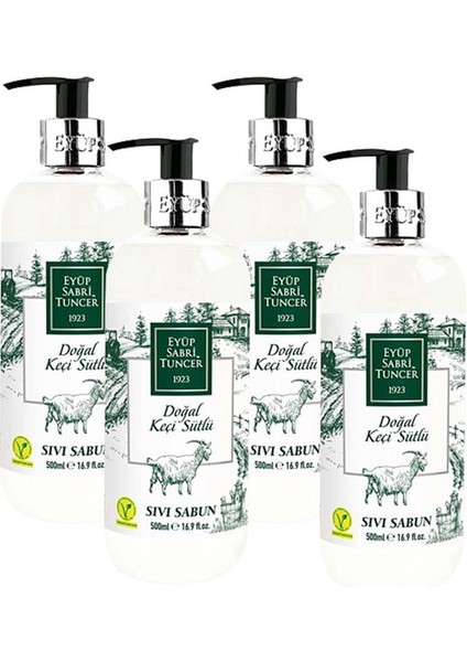 Keçi Sütlü Sıvı Sabun 500 ml x 4