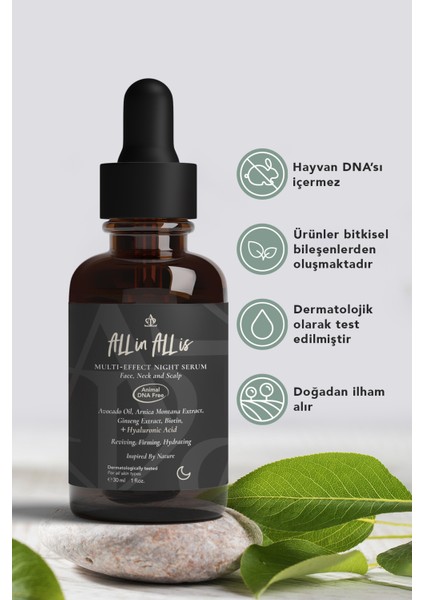 Multi-Effect Hyalüronik Asit, Avocado Yağı Içeren Yatıştırıcı ve Nemlendirici Gece Serum 30 ml fiyatları