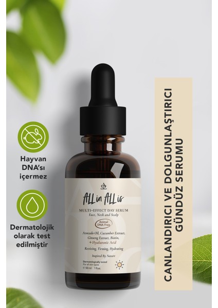 Multi-Effect Hyalüronik Asit, Salatalık Özlü Canlandırıcı ve Dolgunlaştırıcı Gündüz Serumu 30 ml modelleri