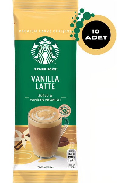 Vanilla Latte Premium Kahve Karışımı 21.5 gr x 10 Paket