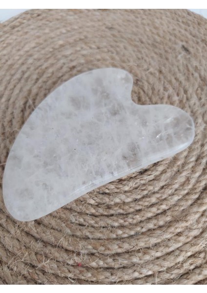Doğaltaş Kristal Kuvars Yüz Masaj Taşı Gua Sha Kalp Kesim fiyatları