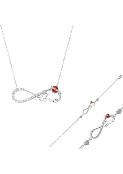 Aşk 925 Ayar Gümüş Set