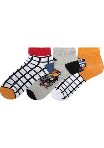 Raceteam Erkek Çocuk Patik Çorabı 3'lü Set