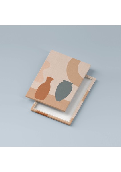 Minimal Kanvas Duvar Tablosu 3'lü Tablo Seti 40X55CM Botanical Flowers Canvas