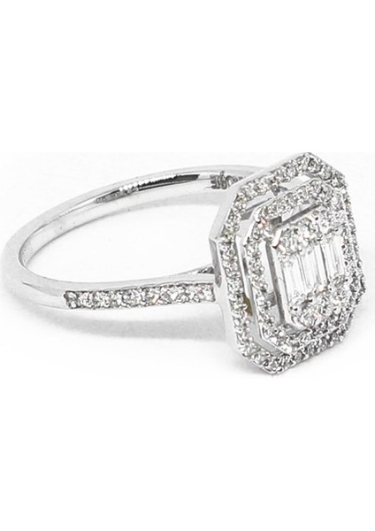 0.13 Crt Pırlanta Baget Yüzük fiyatları