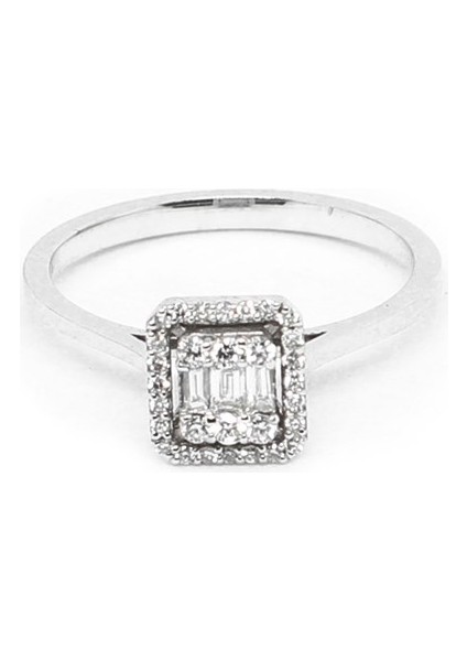 0.29 Crt Pırlanta Baget Yüzük modelleri