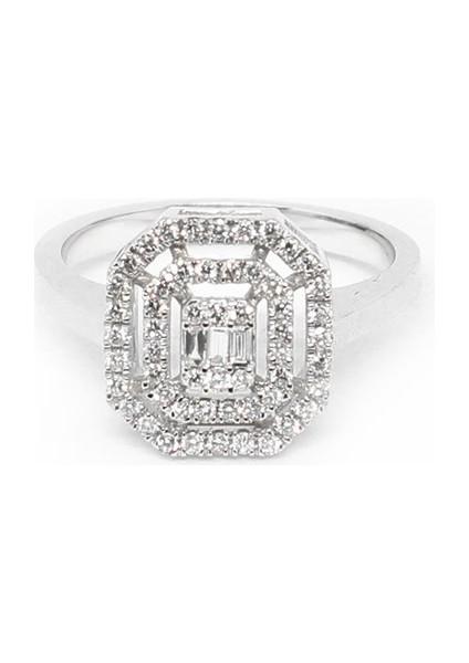 0.04 Crt Pırlanta Baget Yüzük modelleri