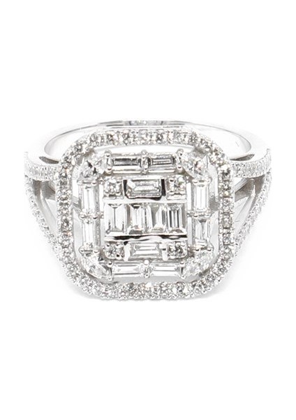 0.57 Crt Pırlanta Baget Yüzük modelleri