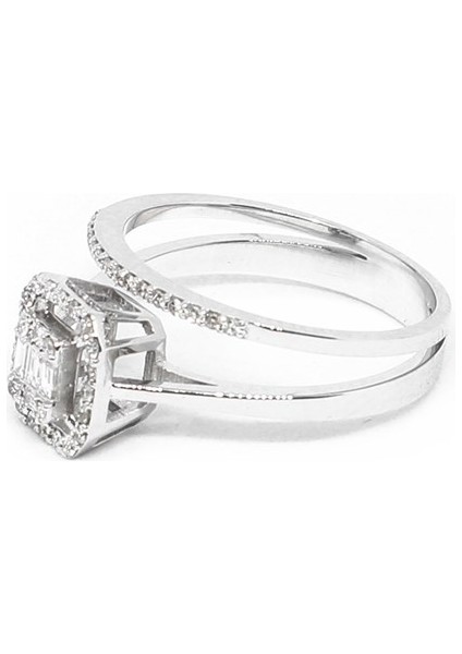 0.10 Crt Pırlanta Baget Yüzük