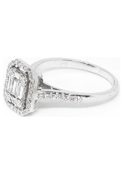 0.34 Crt Pırlanta Baget Yüzük