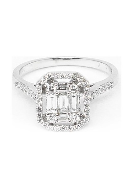 0.34 Crt Pırlanta Baget Yüzük modelleri