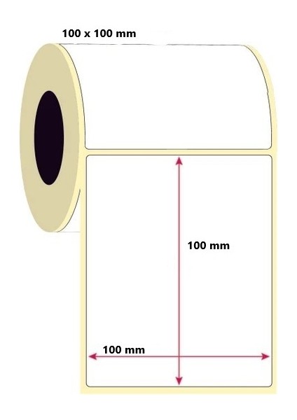 100X 100 mm Termal Etiket - 500 Adet