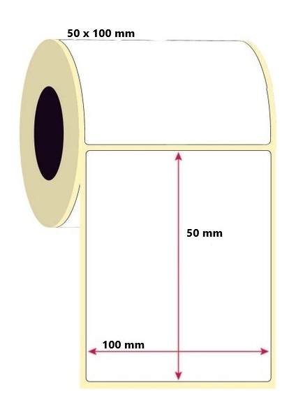 50X100 mm Termal Etiket - 1000 Adet