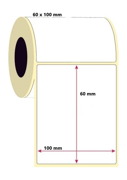 60X100 mm Termal Etiket - 1000 Adet