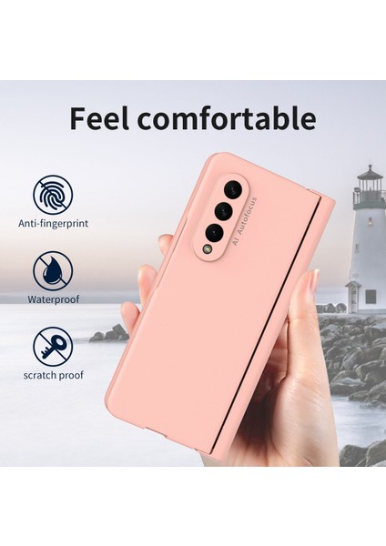 Samsung Galaxy Z Fold3 5g Için Kalem Bölmeli Telefon Kılıfı - Pembe (Yurt Dışından) modelleri