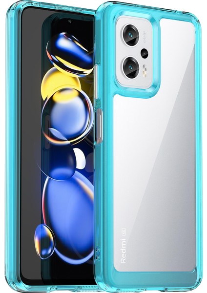 Xiaomi Redmi Note 11T Pro 5g Için Kenar Koruyuculu Akrilik Telefon Kılıfı - Şeffaf/mavi (Yurt Dışından) modelleri