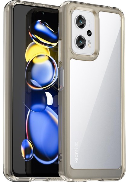 Xiaomi Redmi Note 11T Pro 5g Için Kenar Koruyuculu Akrilik Telefon Kılıfı - Şeffaf/gri (Yurt Dışından) modelleri