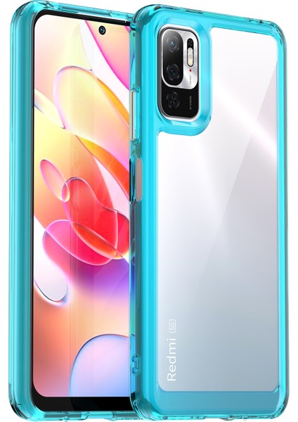 Xiaomi Redmi Note 10T 5g Için Kenar Koruyuculu Akrilik Telefon Kılıfı - Şeffaf/mavi (Yurt Dışından) fiyatları