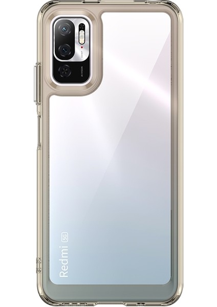 Xiaomi Redmi Note 10T 5g Için Kenar Koruyuculu Akrilik Telefon Kılıfı - Şeffaf/gri (Yurt Dışından)