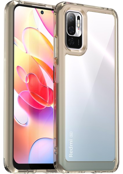 Xiaomi Redmi Note 10T 5g Için Kenar Koruyuculu Akrilik Telefon Kılıfı - Şeffaf/gri (Yurt Dışından) fiyatları