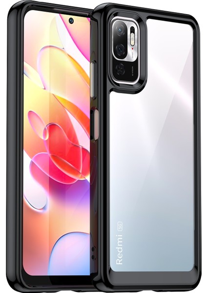 Xiaomi Redmi Note 10T 5g Için Kenar Koruyuculu Akrilik Telefon Kılıfı - Siyah (Yurt Dışından) fiyatları