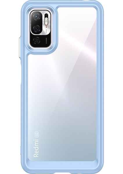 Xiaomi Redmi Note 10T 5g Için Kenar Koruyuculu Akrilik Telefon Kılıfı - Mavi (Yurt Dışından)