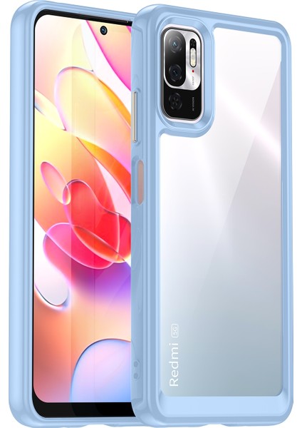 Xiaomi Redmi Note 10T 5g Için Kenar Koruyuculu Akrilik Telefon Kılıfı - Mavi (Yurt Dışından) fiyatları