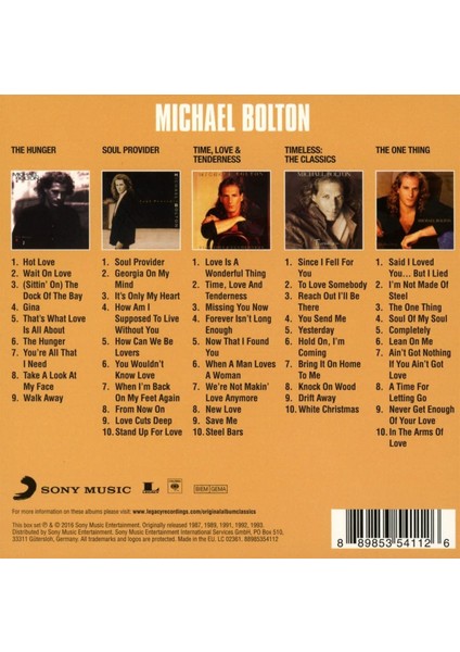 Michael Bolton / Original Album Classics(5 Cdboxset) (Cd)