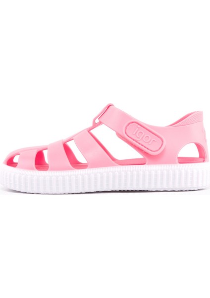 S10289 Nico Çocuk Pembe Beyaz Sandalet