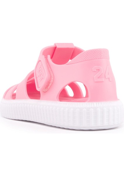 S10289 Nico Çocuk Pembe Beyaz Sandalet modelleri