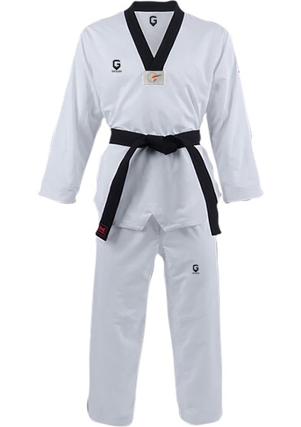 Fitilli Siyah Yaka Taekwondo Elbisesi Dobok fiyatları
