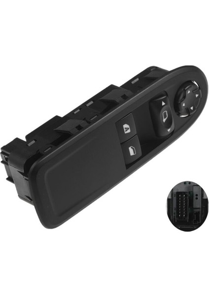 Citroen C3 Sol Ön Çiftli Cam Düğmesi Anahtarı Tek Auto 2011-2014