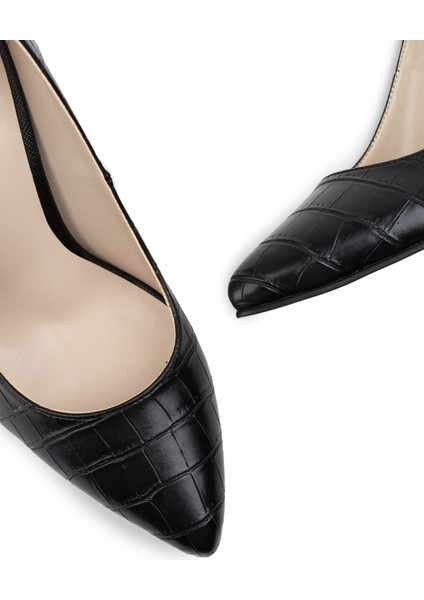 Siyah Kroko Kadın Stiletto modelleri