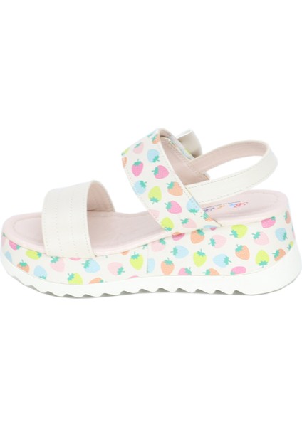 018P09 Poli Taban Rahat Kız Çocuk Sandalet modelleri