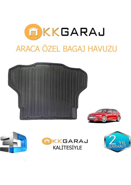 Kkgaraj Audi A3 Hb 2013-2022 Araca Özel 3D Paspas