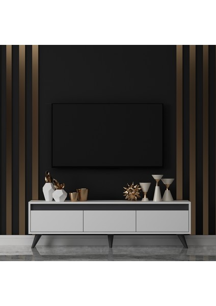 Century Beyaz Tv Sehpası 150 cm