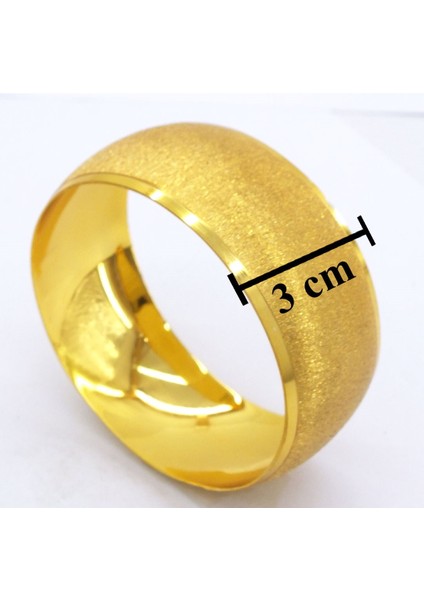 Altın Kaplama Melisa Model Bilezik 3 cm BLZ-3046