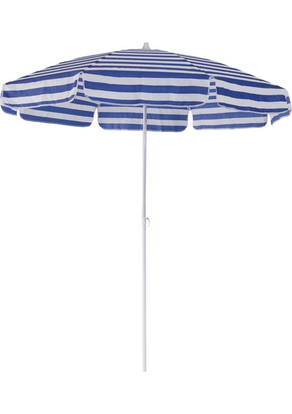 200 cm Plaj Şemsiyesi, Bahçe Şemsiyesi, Balkon Şemsiyesi, Eğilebilen Şemsiye-MAVİ fırsatları