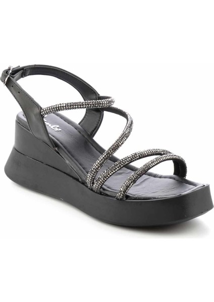 Siyah Kadın Sandalet K05823070709 modelleri