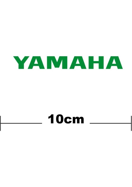 Yamaha Logo Yazı Sticker Etiket Tek Renk