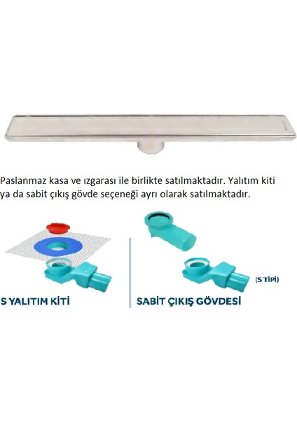 Line 6 30 cm Plain Izgaralı Lineer Süzgeç