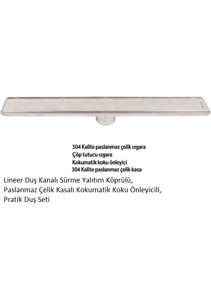 Line 6 30 cm Plain Izgaralı Lineer Süzgeç